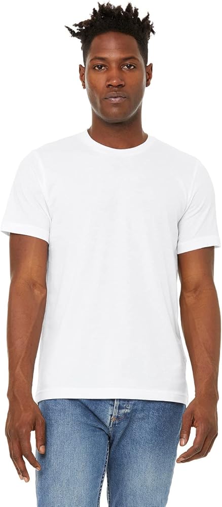 Bella + Canvas Unisex Sueded T-Shirt M SOLID WHT BLEND