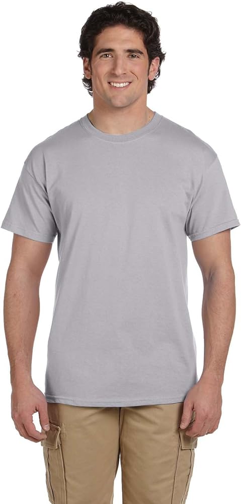 mens 5 oz. 100% Heavy Cotton HD T-Shirt(3931)-SILVER-3XL