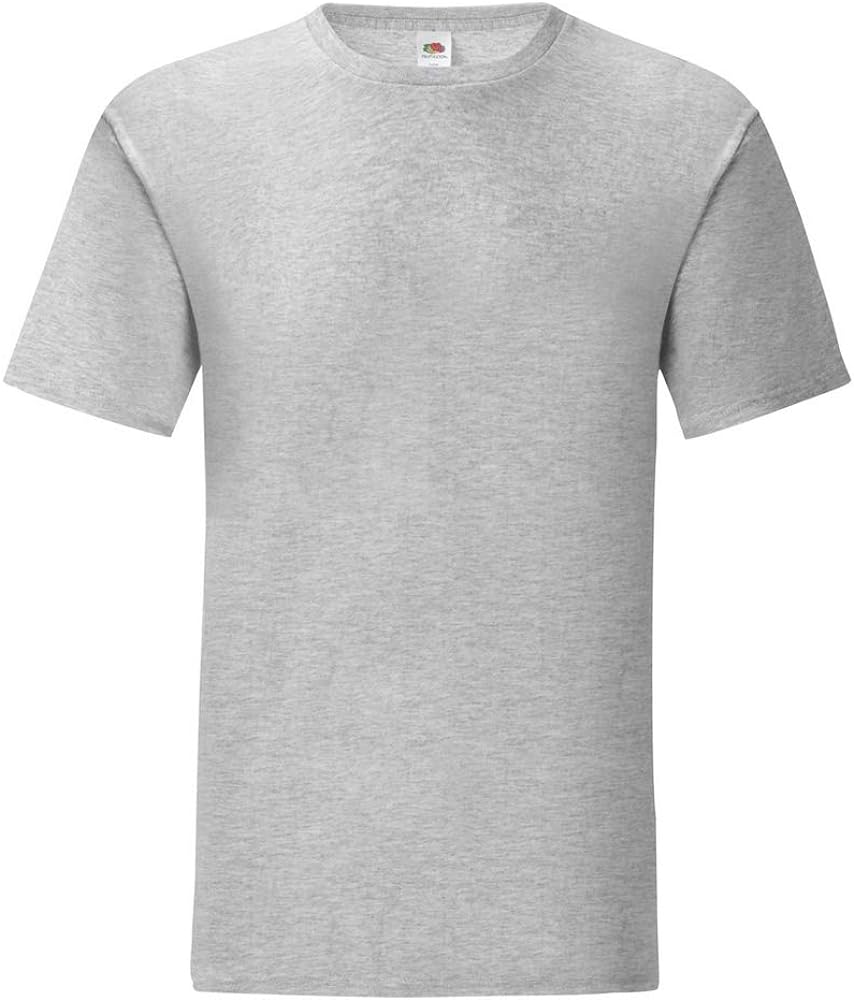 Fruit of the Loom Mens Iconic T-Shirt (XL) (Heather Grey)