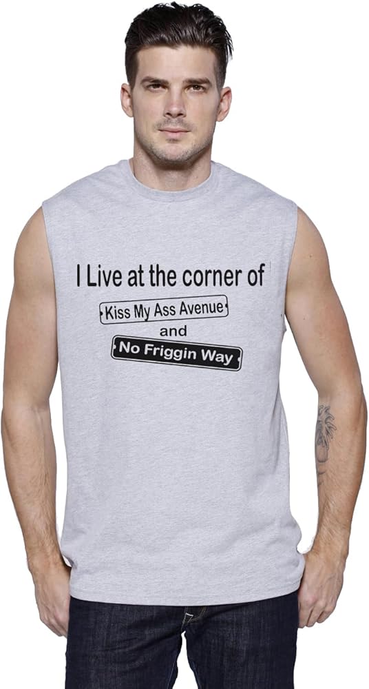 Rude Funny Saying T-Shirt Mens Sleeveless Muscle Tee Tank Tops