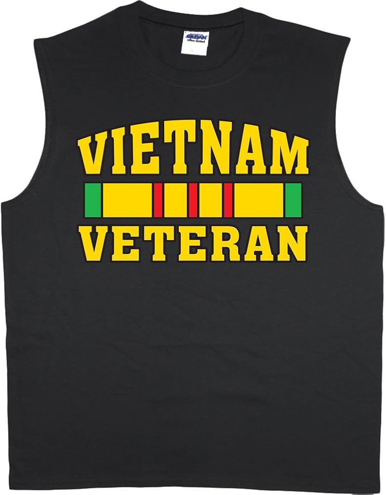 Vietnam Veteran T-Shirt Sleeveless Muscle Tee Mens Tank Tops