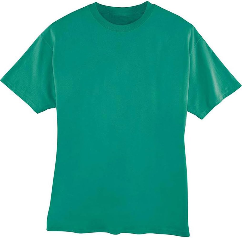 Hanes Adult Tagless Short-Sleeve Bottom Hem Beefy T-Shirt, Kelly Green, Small