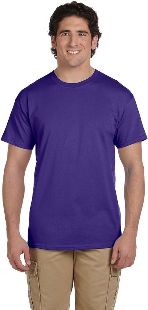 Fruit of the Loom 5 oz, 100% Heavy Cotton HD T-Shirt, Medium, Purple