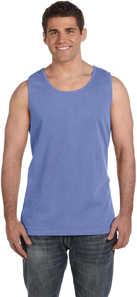 Comfort Colors C9360 Ringspun Garment-Dyed Tank - Flo Blue - L