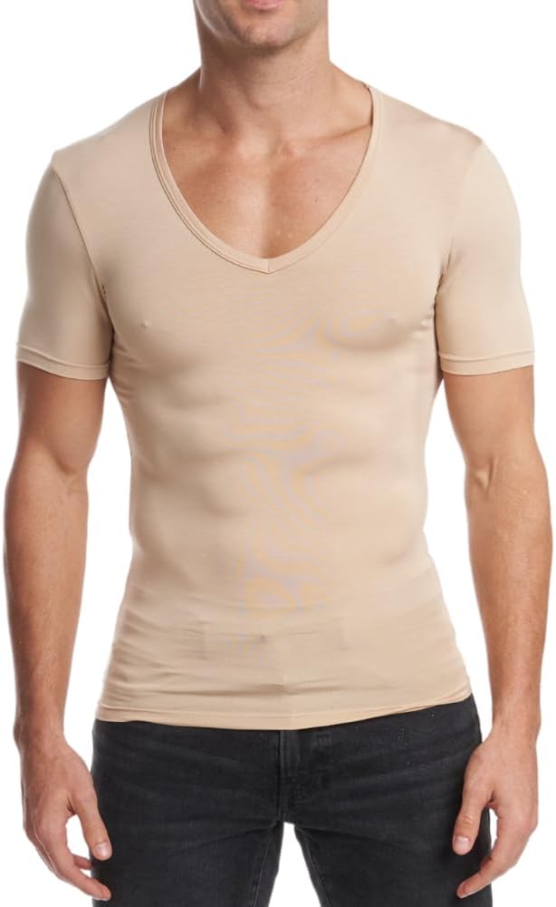 Stanfield's Men's Invisible Micro Modal Deep V-neck T-shirt