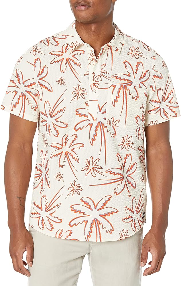 Oakley Deco Palms Rc Short Sleeve Button Down