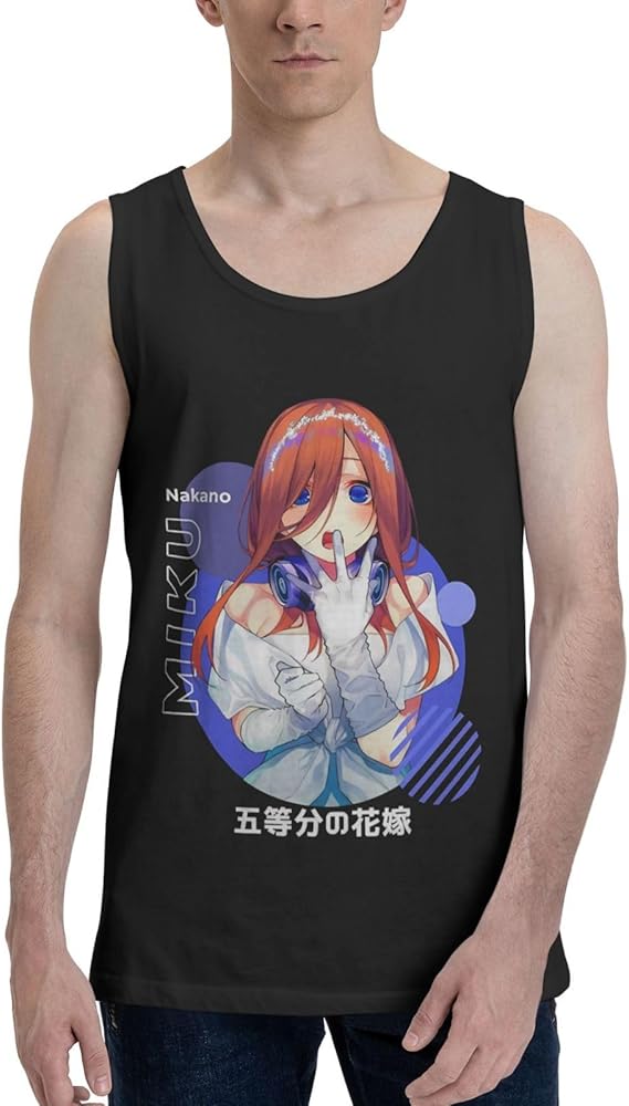 Anime Tank Top Shirt The Quintessential Quintuplets Man's Summer Sleeveless T-Shirts Fashion Vest