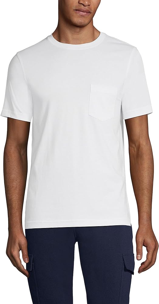 Lands' End Men's Short Sleeve Comfort First Mesh Pocket Tee