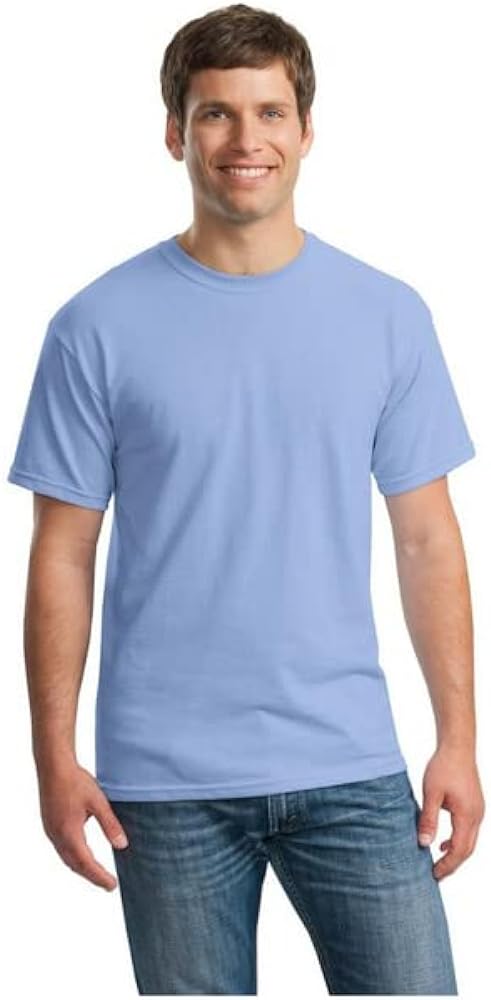 Gildan Blank, Heavy Cotton Tee, Unisex, (G5000). Carolina Blue Medium