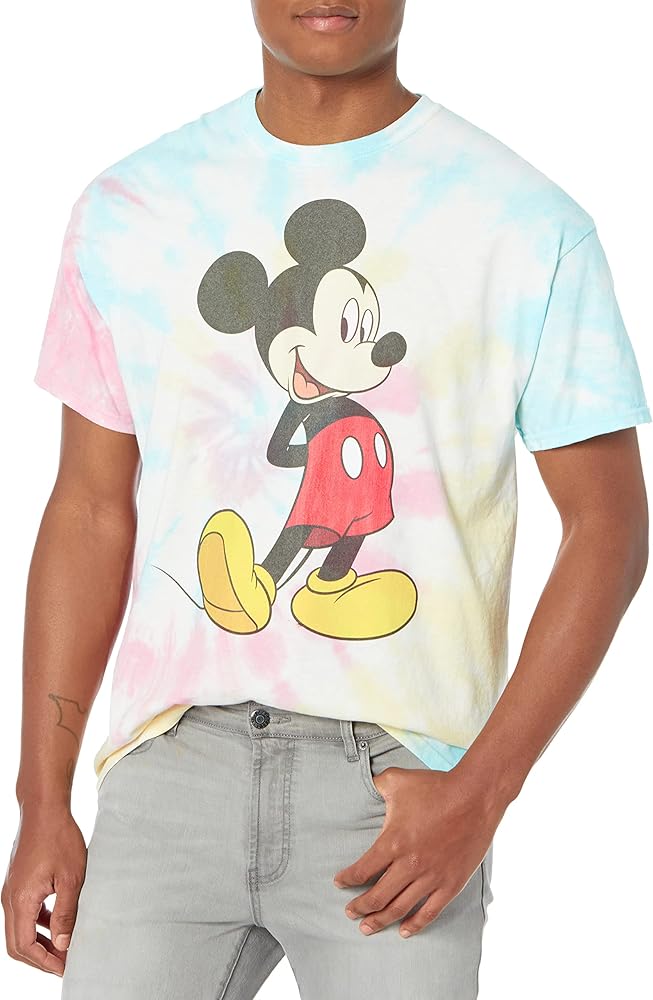 Disney Characters Traditional Mickey Young Men's Short Sleeve Tee Shirt