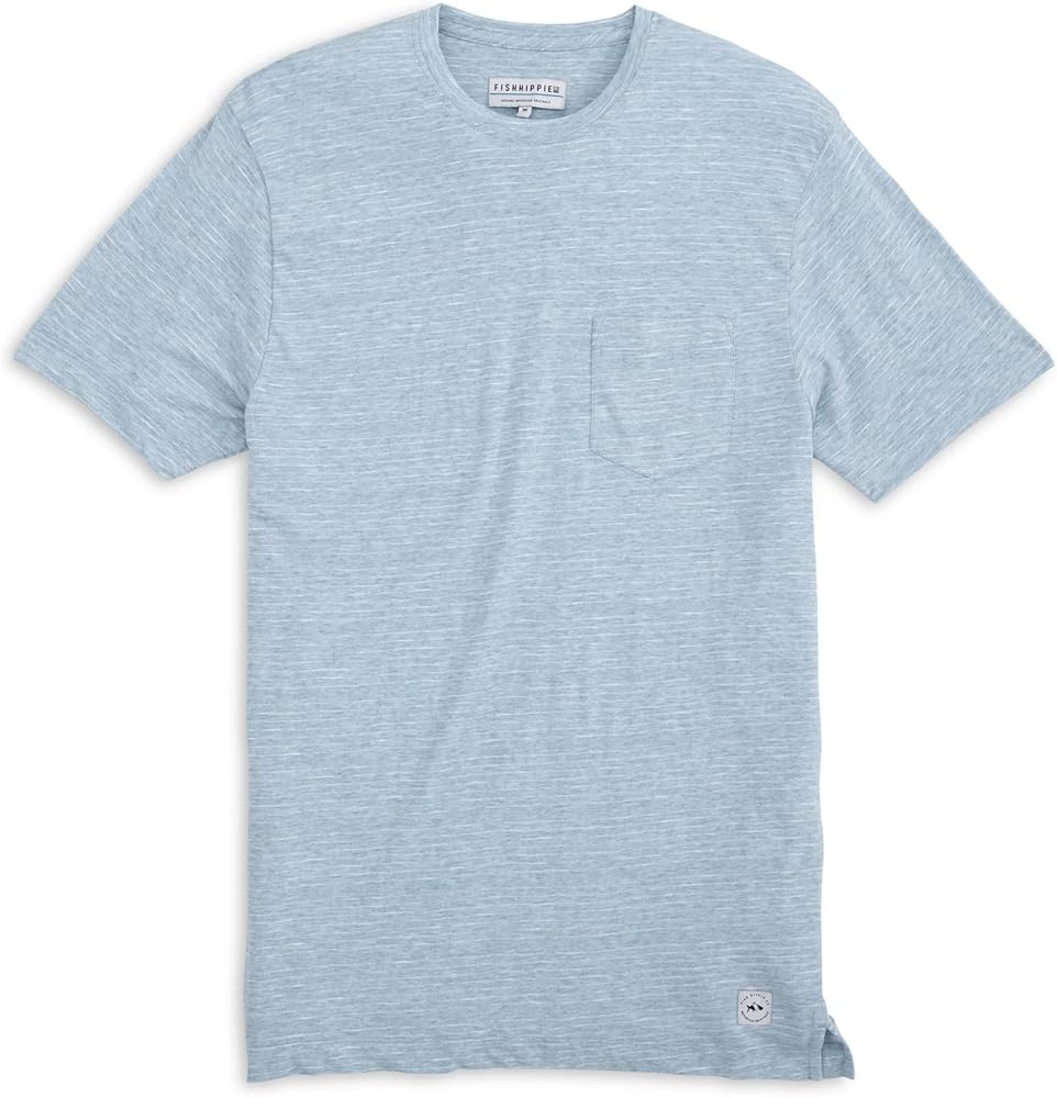 Fish Hippie Mini-Stripe Pocket Tee