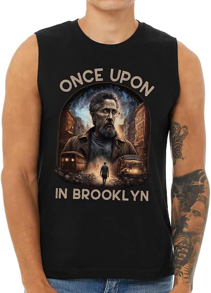 Once Upon Men's Muscle Tank - Brooklyn Men's Sleeveless T-Shirt - Graphic Tank