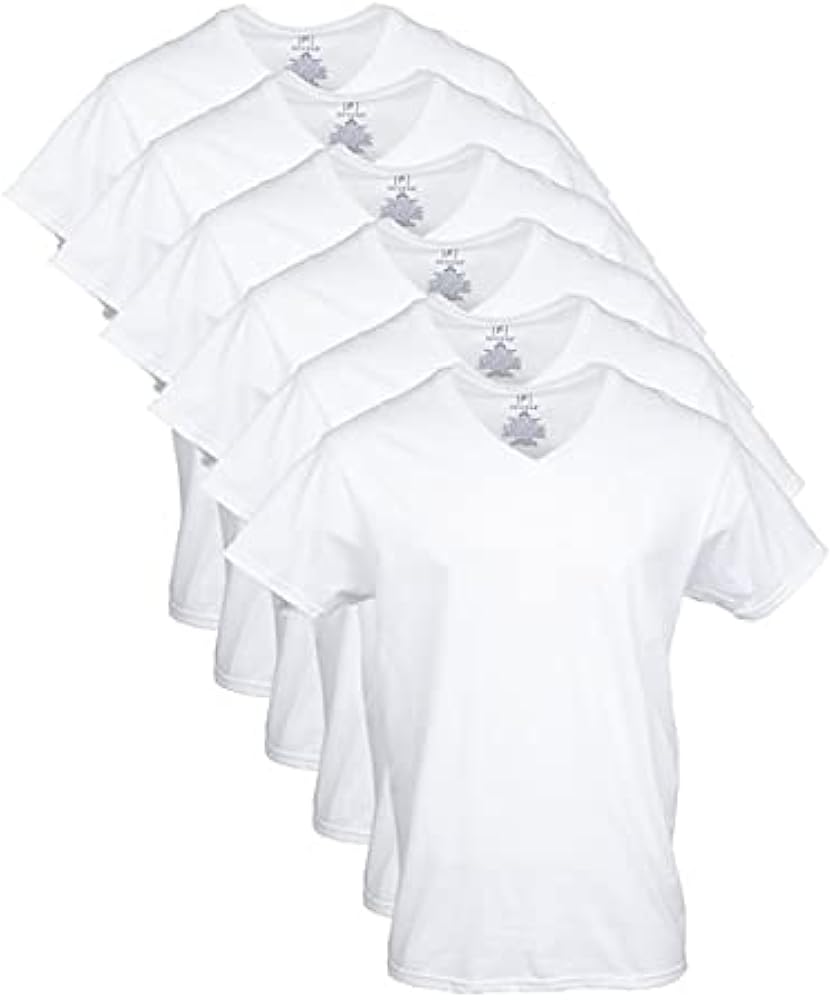 George Men's V-Neck T-shirts, 6-Pack