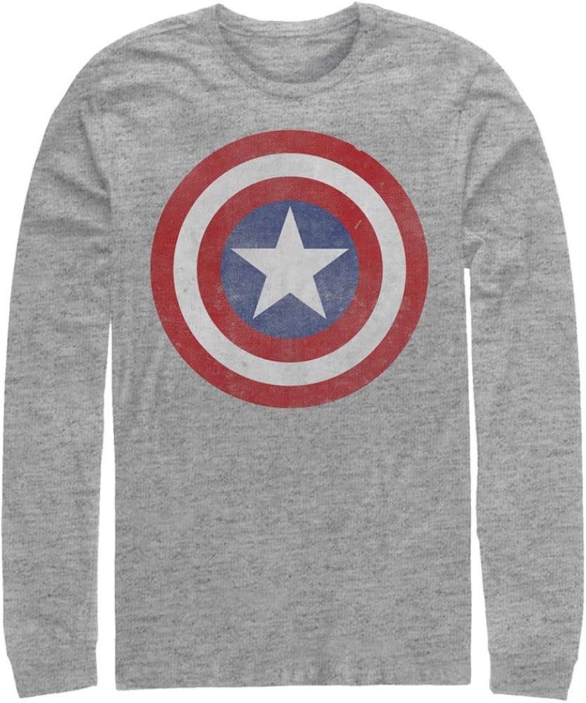 Marvel Big & Tall Captain Classic Men's Tops Long Sleeve Tee Shirt