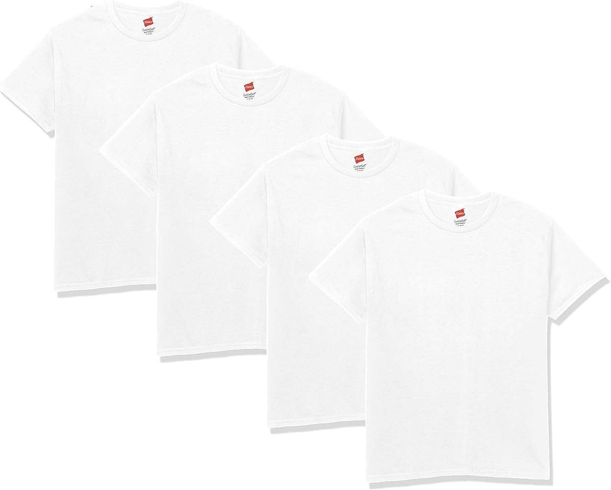 Hanes mens Comfortsoft Short Sleeve Cotton T-Shirt 4 Pack