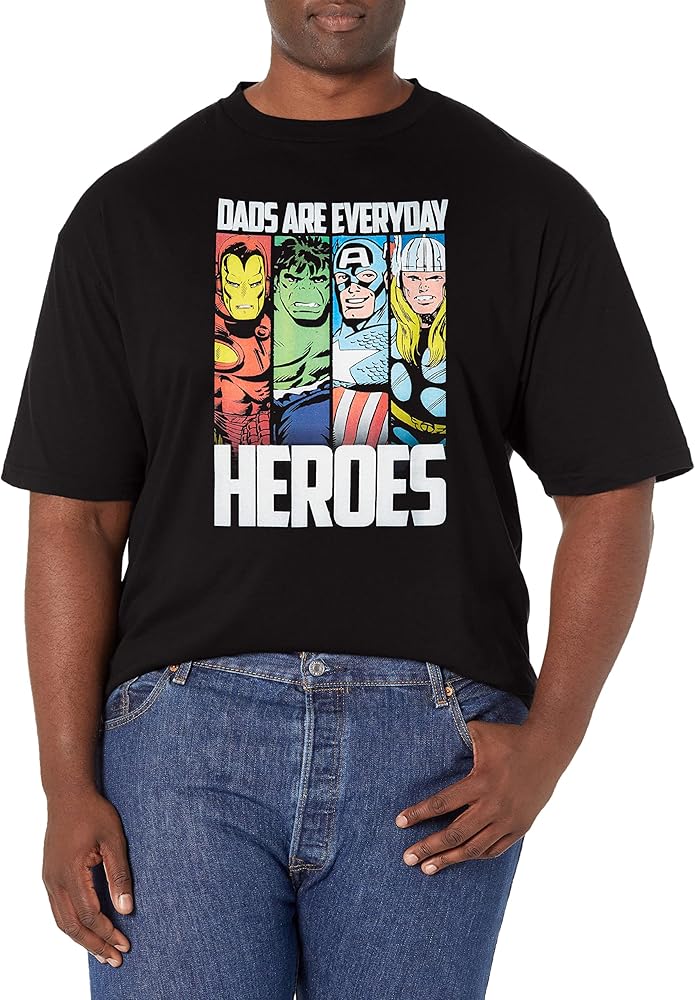 Marvel Classic Everyday Hero Dad Men's Tops Short Sleeve Tee Shirt