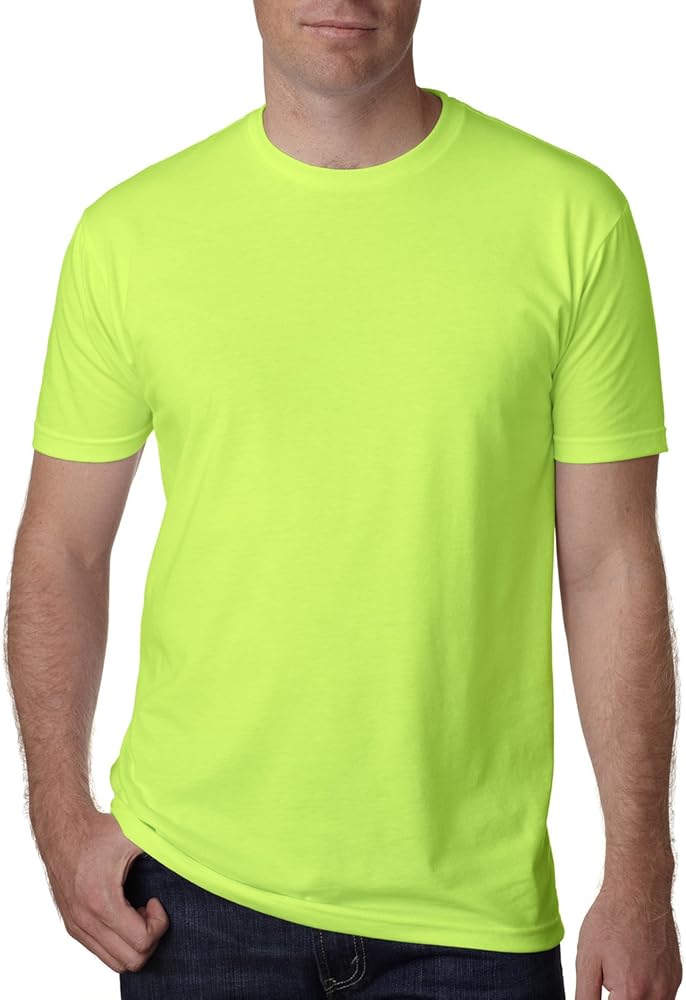 Premium CVC Crew (N6210) Neon Heather Green, M