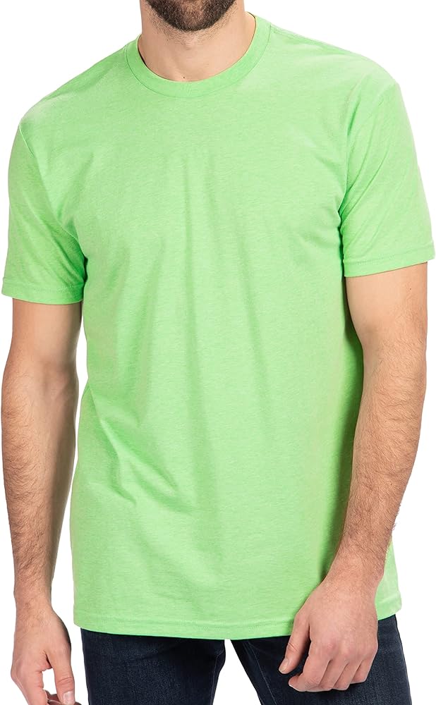 Next Level Apparel Men's Premium Fitted CVC T-Shirt (6210), Apple Green, Small