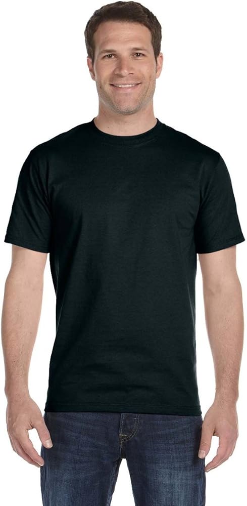 Hanes Men's ComfortSoft Cotton T-Shirt, BLACK, XX-Large