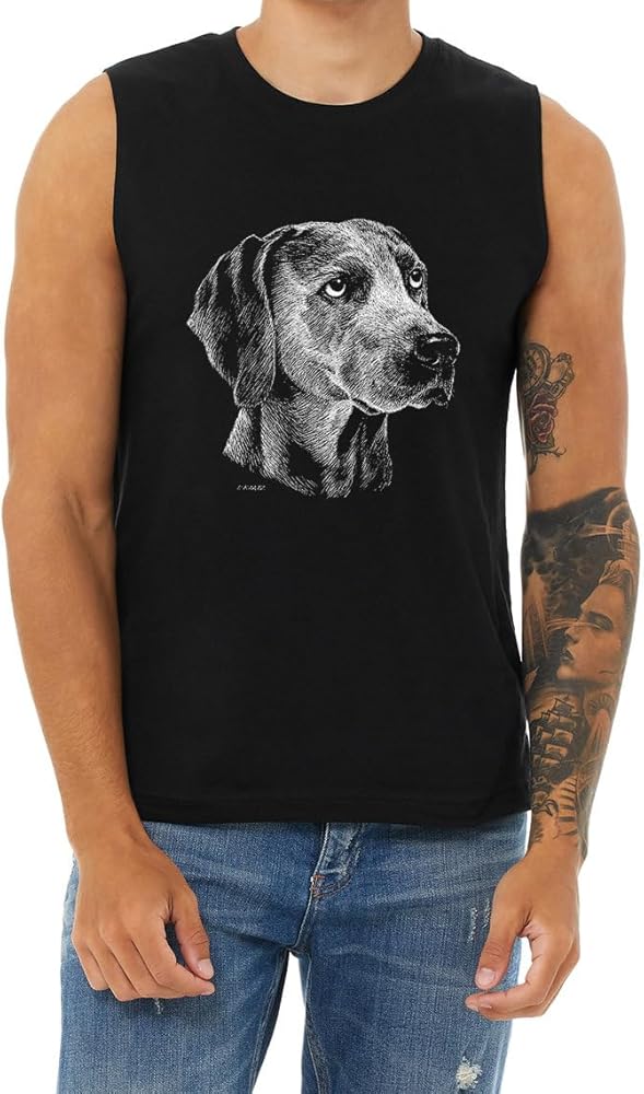 Weimaraner T-Shirt Sleeveless Muscle Tee Mens Tank Tops