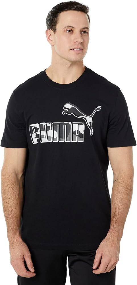 PUMA Men's Logo Camo Fill Tee (Available in Big and Tall Sizes)