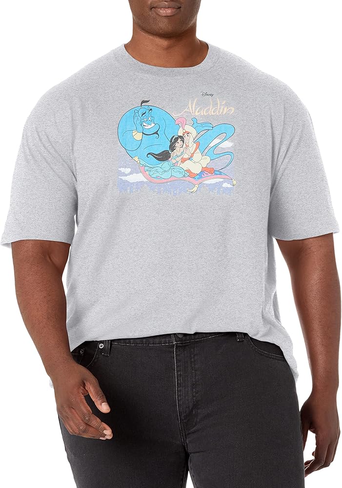 Disney Princesses Aladdin Classic Men's Tops Short Sleeve Tee Shirt