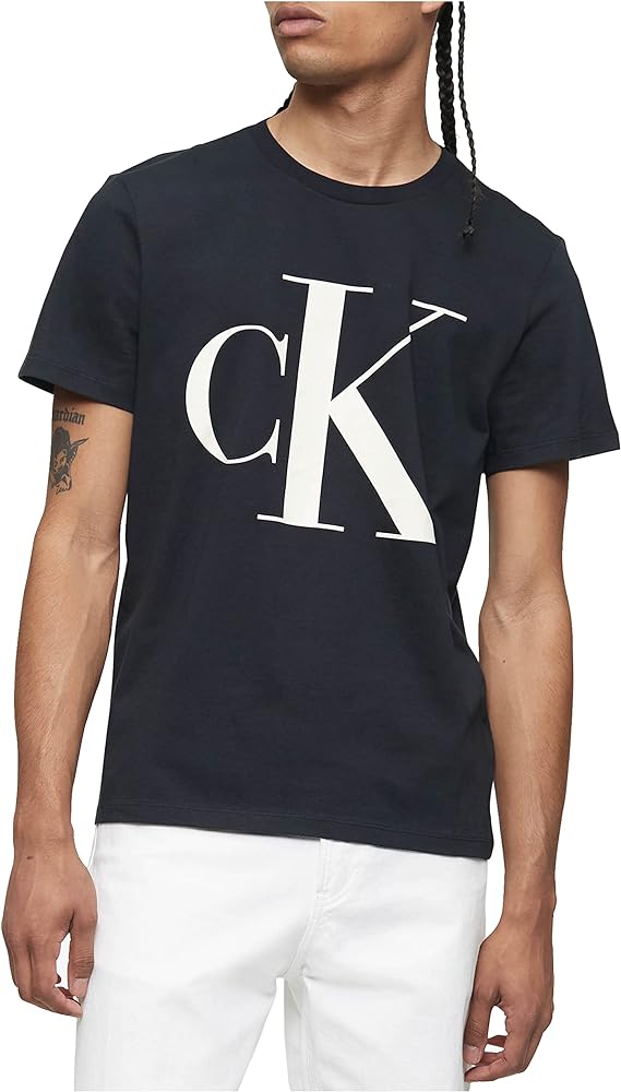 Calvin Klein Men's Monogram Ck Jeans Crewneck T-Shirt