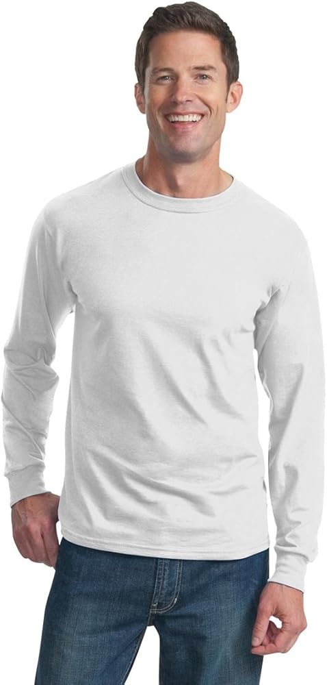 Adult 5 oz. Long-Sleeve T-Shirt, White, 3X