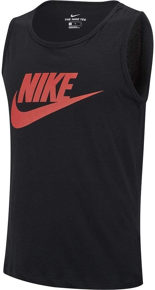 Nike Sportswear Men's Futura Icon Tank Top Sleeveless Shirt (Black, Small)