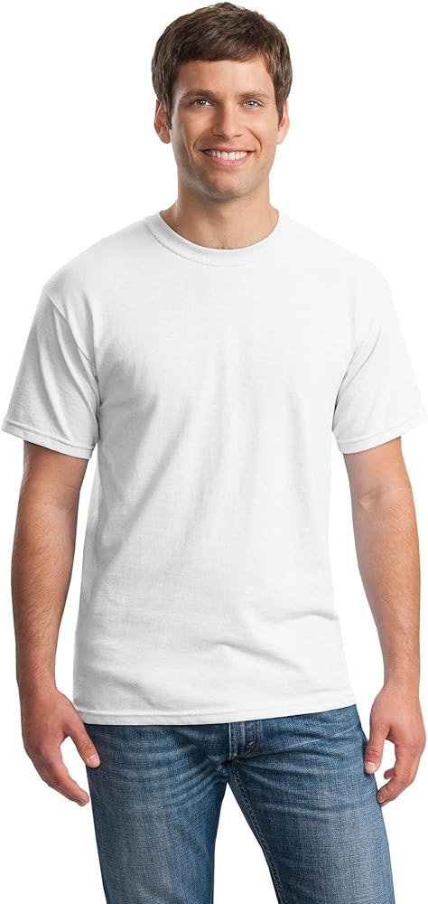 Gildan Men's Heavy Cotton T-Shirt, White, XXX-Large (Pack6)