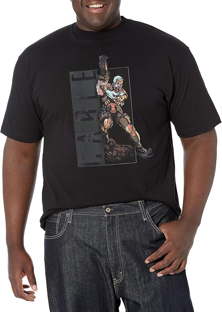 Marvel Big & Tall Classic Cable Box Men's Tops Short Sleeve Tee Shirt