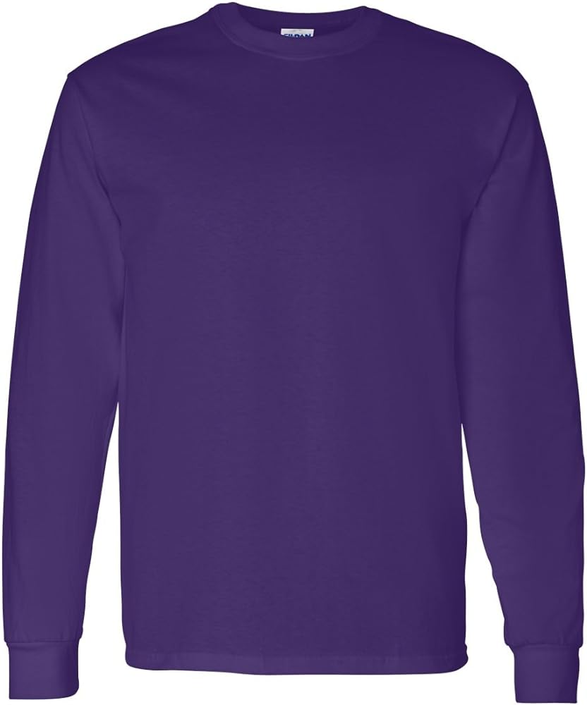 Gildan Long Sleeve, (G540) Tshirt Purple, Medium