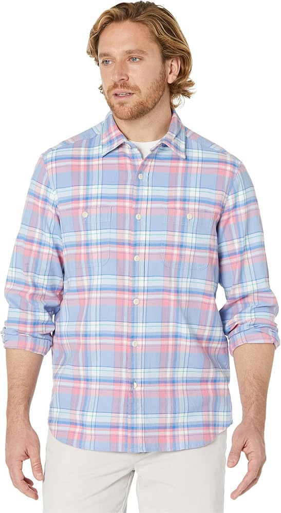 vineyard vines Men's Classic Fit Plaid Island Twill Button-Down Shirt