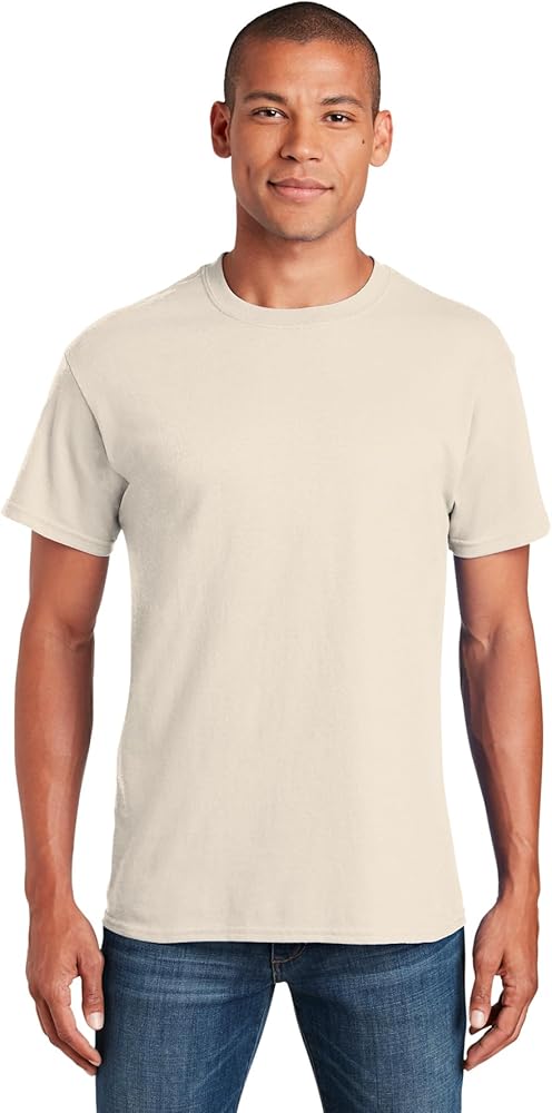 Gildan 5.4 oz Cotton T-shirt (5000) Tee Medium Natural