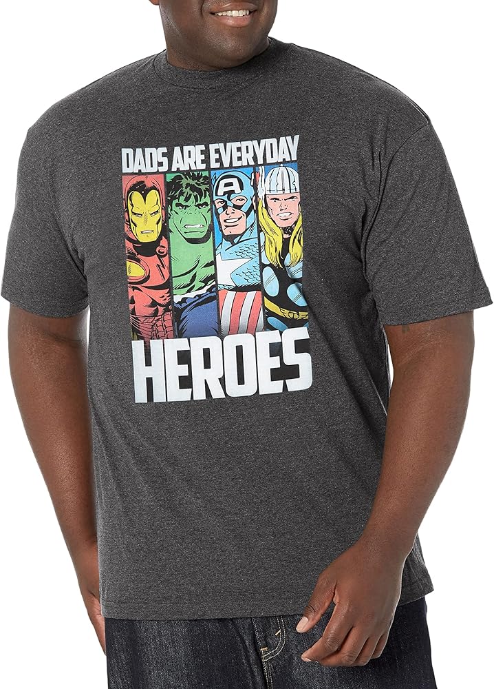 Marvel Classic Everyday Hero Dad Men's Tops Short Sleeve Tee Shirt