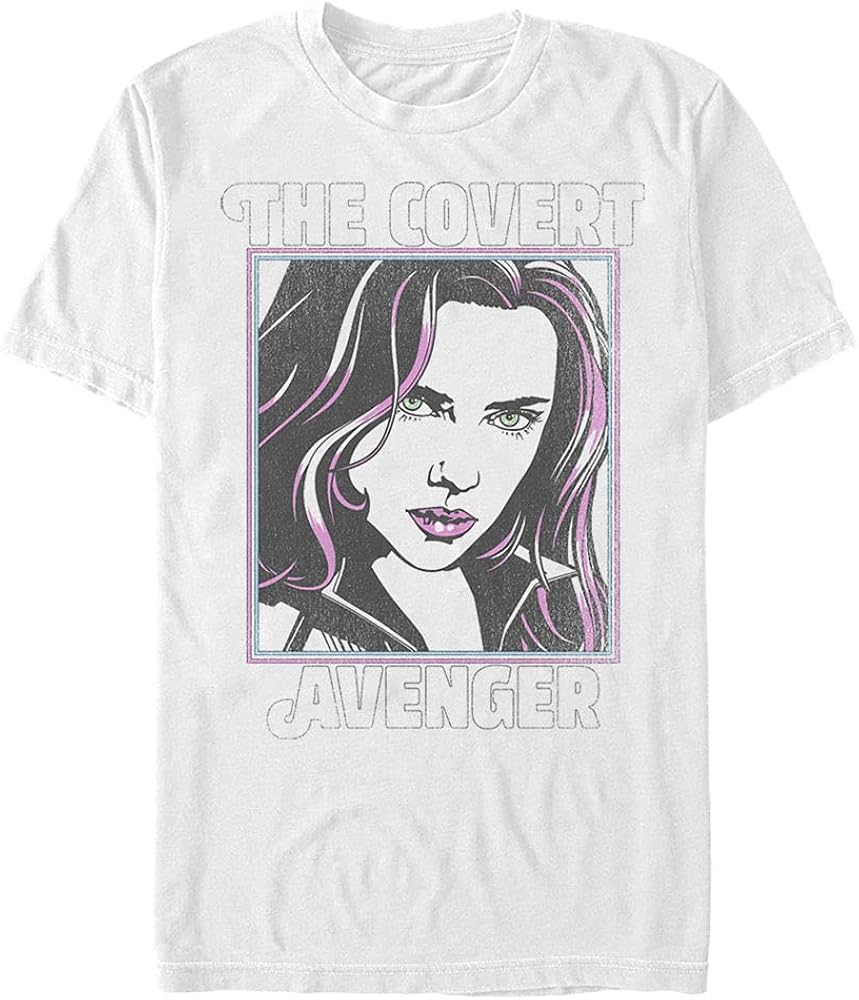 Marvel Men's Universe Retro Pop Widow T-Shirt