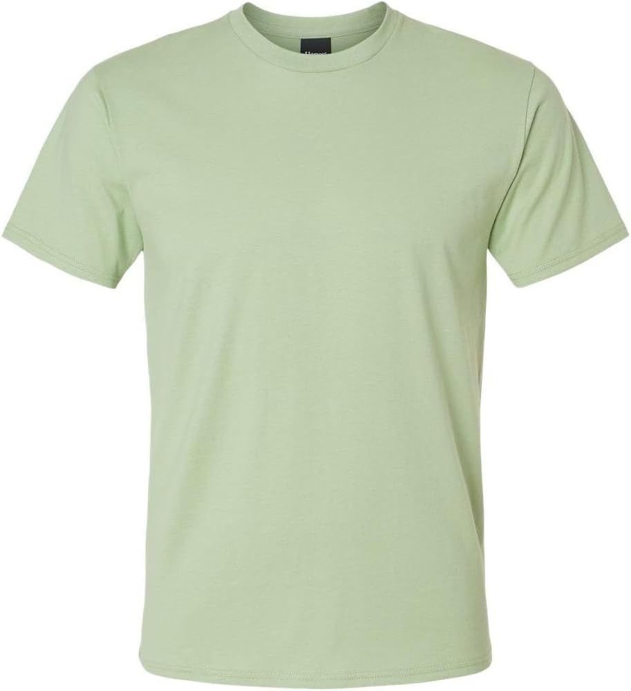 Hanes Mens Nano-T T-Shirt, M, Equilibrium Green