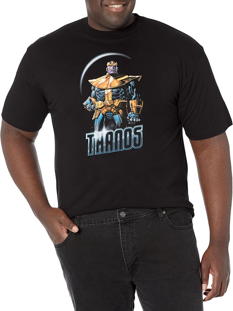 Marvel Big & Tall Classic Thanos Eclipse Men's Tops Short Sleeve Tee Shirt