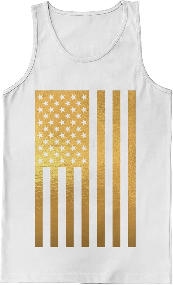 Distressed Black USA Flag - United States Men's Tank Top