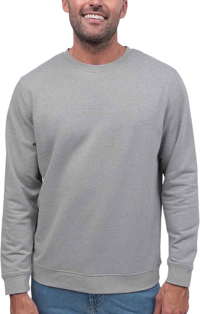 INTO THE AM Premium Crewneck Sweatshirts For Men S - 4XL Lightweight Casual Fitted Sweater