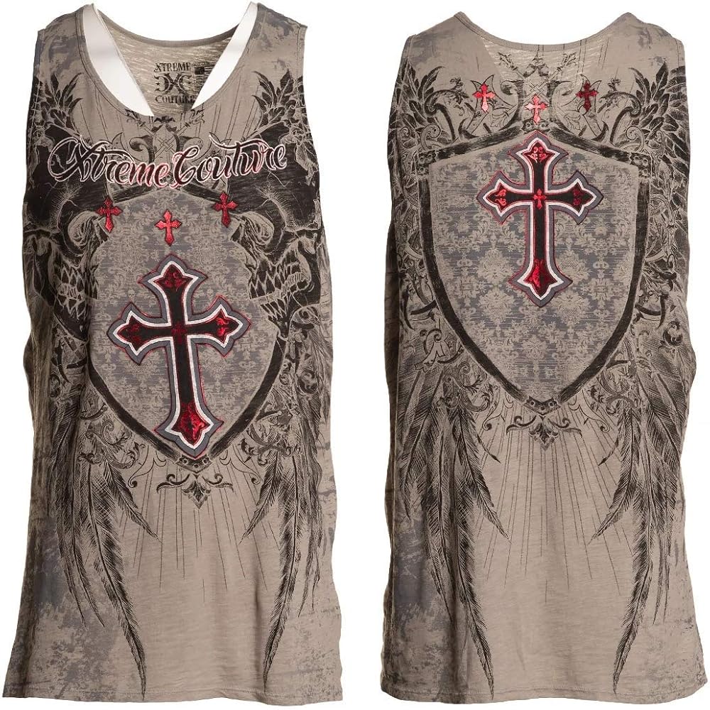 Xtreme Couture by Affliction Men's Tank Provoke Biker MMA