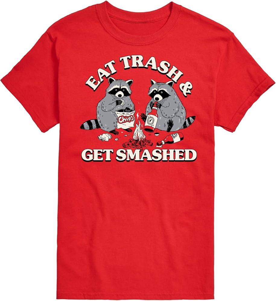 Instant Message - Eat Trash Get Smashed - Men's Short Sleeve Graphic T-Shirt