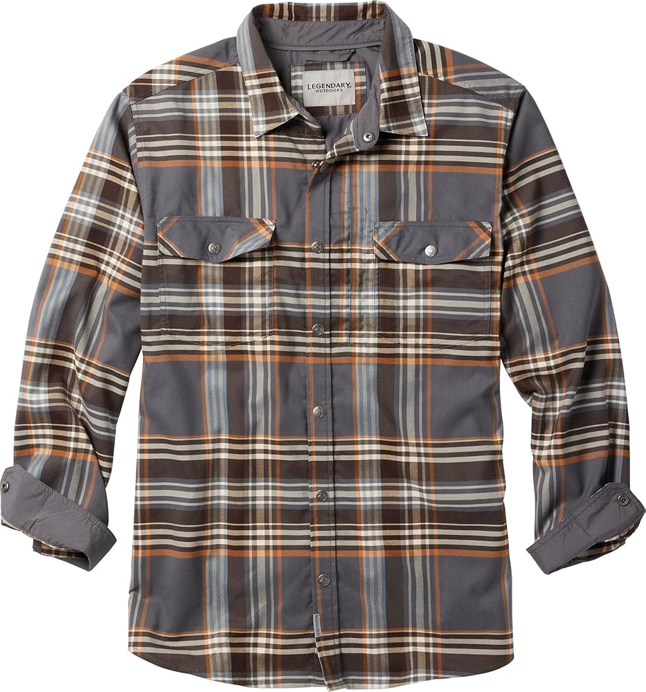 Legendary Whitetails Men's Legendary Outdoors Everest Performance Flannel Long Sleeve Snap Down Shirt