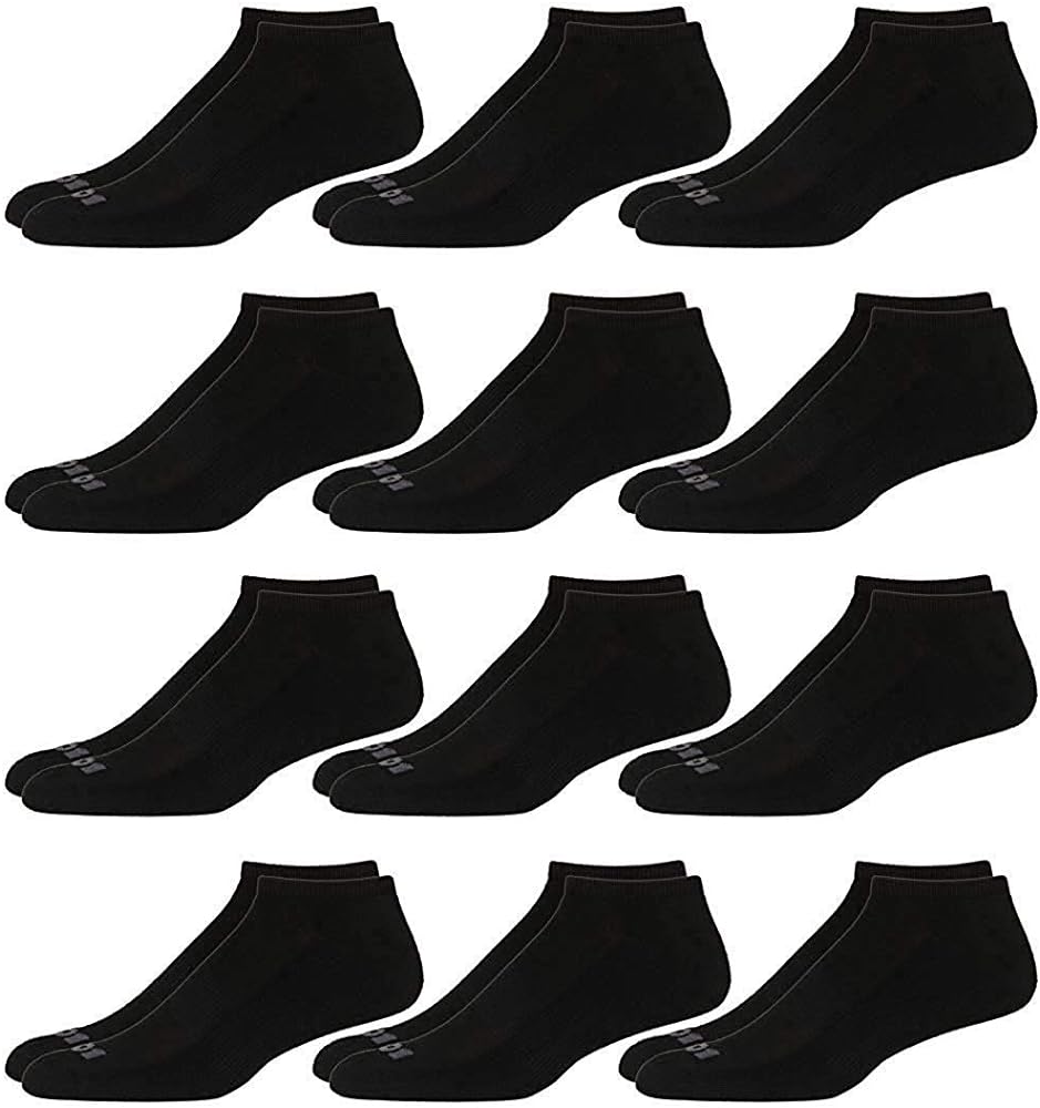 AND1 Men's Socks - Athletic Cushion Low Cut Socks (12 Pack)