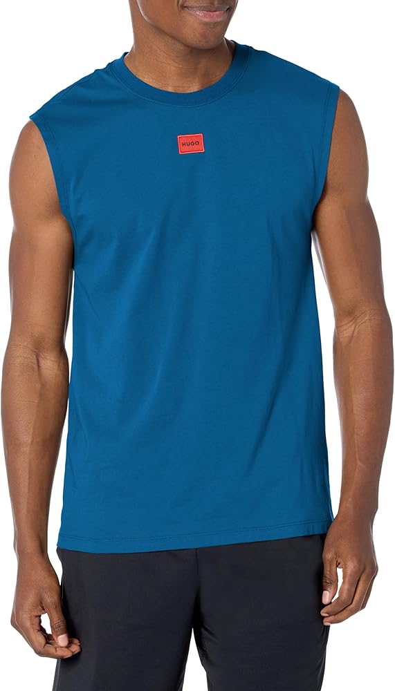 HUGO Men's Center Logo Muscle Tank