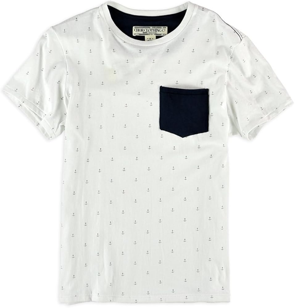 Mens Anchor Print Graphic T-Shirt