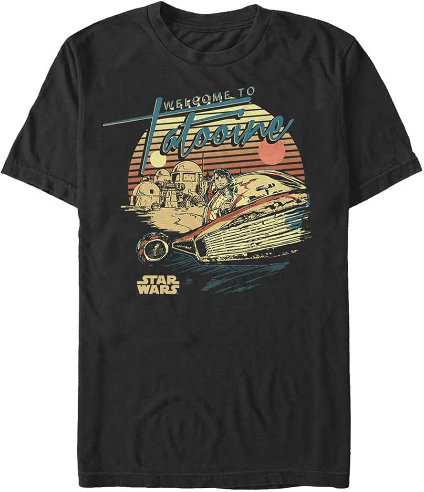 STAR WARS Vacation Spot Men's Tops Short Sleeve Tee Shirt