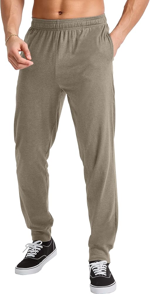 Hanes Originals Cotton Joggers, Jersey Sweatpants for Men with Pockets, 30" Inseam