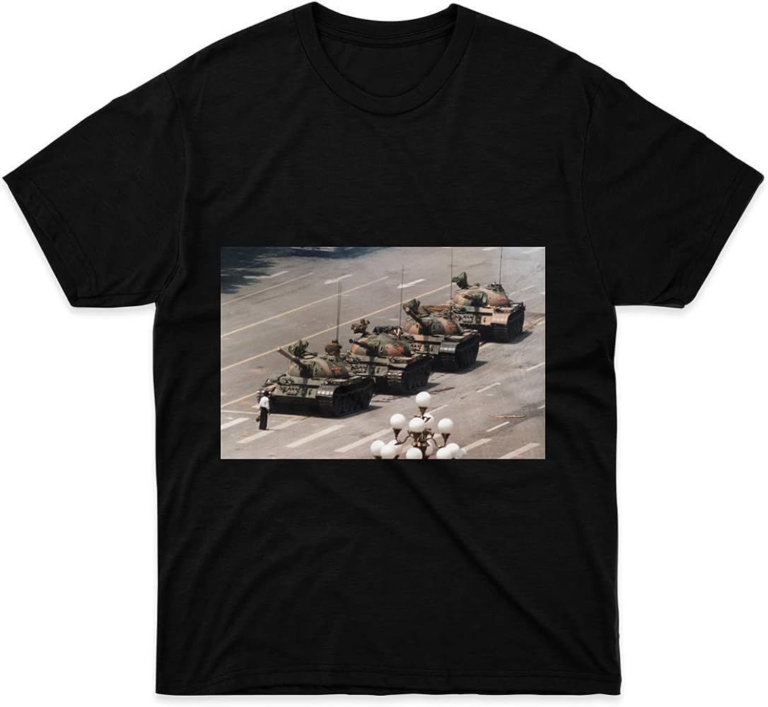 Mens Womens Tshirt Tank Man Tiananmen Square Shirts for Men Women Cool Mothers Day Neck