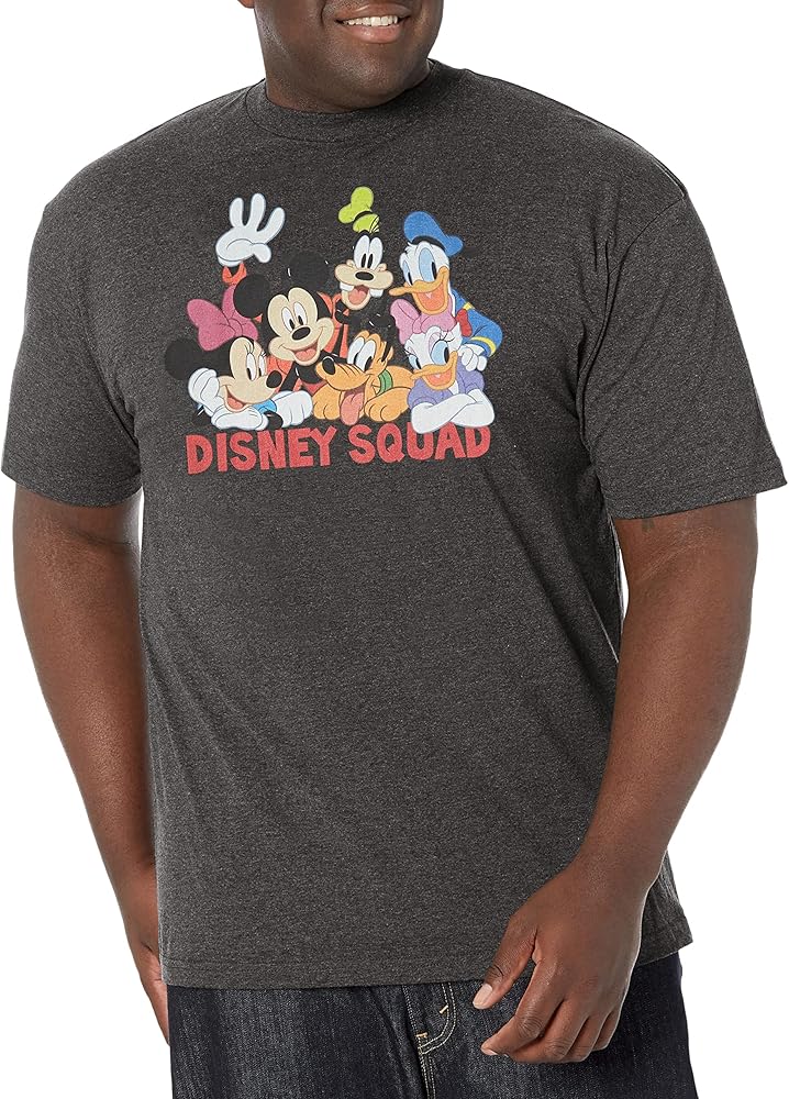 Disney Big & Tall Classic Mickey Squad Men's Tops Short Sleeve Tee Shirt